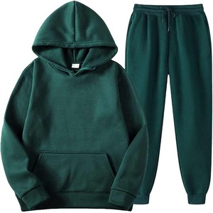 Hoodie Sweatpants <b>Jogger</b> Sets <b>Cargo</b> Pants Custom Unisex Tracksuit 100% Cotton Breathable Winter Fleece Sweatsuit for <b>Men</b> Sale - Product Image 1