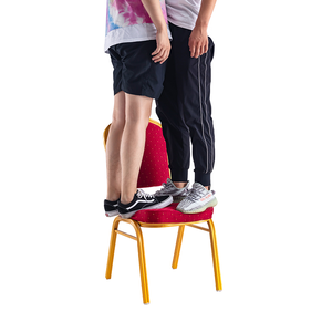 เก้าอี้โลหะสีดำสำหรับร้านอาหารโรงแรมเก้าอี้สำหรับงานเลี้ยงงานแต่งงานเก้าอี้จัดเลี้ยงแบบซ้อนได้ - Product Image 6