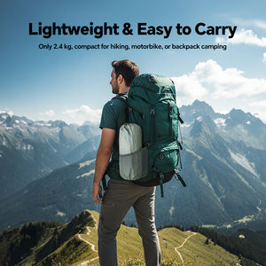 होमफुल विंड-प्रतिरोधी एल्यूमीनियम फ्रेम शिविर तम्बू विशाल गियर पोर्च के साथ विशाल गियर पोर्च - Product Image 5