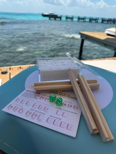 160 azulejos de Color personalizado Lila Domino Chino grabado Anti-decoloración acrílico Mahjogg Mahjong Set personalizado - Product Image 6