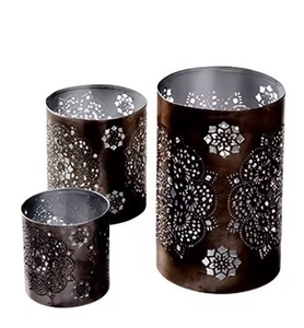 เชิงเทียนหรูหราเชิงเทียนแกะสลักดอกไม้ชิ้นกลางที่วางเทียน - Product Image 1