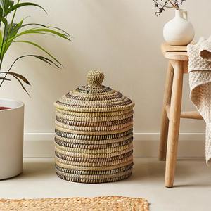 Rainbow Seagrass <b>Storage</b> <b>Box</b> with Lid Handmade <b>Storage</b> <b>Box</b> Eco-Friendly Natural Home and Home <b>Decor</b> Wholesale from Vietnam - Product Image 6