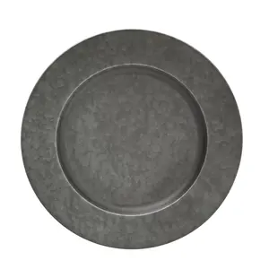 Cuivre noir martelé à la main pour plaque de chargeur pour les mariages fêtes hôtels et banquets plats et assiettes - Product Image 1