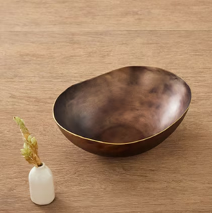 Precio al por mayor para cuencos de servicio de metal adornado con grabados florales y bordes en relieve opción desechable disponible - Product Image 2