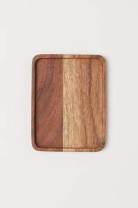 Wholesale Custom Large <b>Small</b> Size Rustic Brown Round Walnut Wood Serving Food <b>Tray</b> with Handles SARVING <b>TRAYS</b> NATURAL - Product Image 5