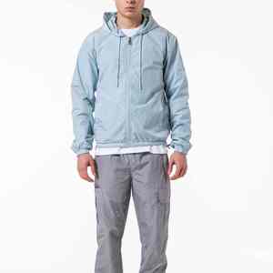 OEM Custom Spring Streetwear Light Weight <b>Men</b> Casual Nylon Cargo <b>Jackets</b> Custom Windbreaker With Hood for <b>Men</b> - Product Image 4