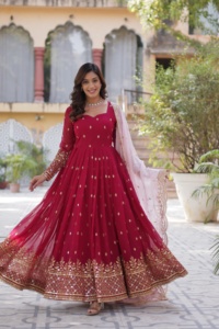 Indian Exclusive Premium Trendy Fashionable Latest Exclusive Gown <b>Party</b> wear Wedding Engagement Wear Most Trendy in Export - Product Image 4