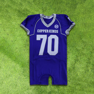 Camiseta de fútbol americano personalizada al por mayor para niños técnica de sublimación transpirable corta de talla grande fabricada en Pakistán - Product Image 5