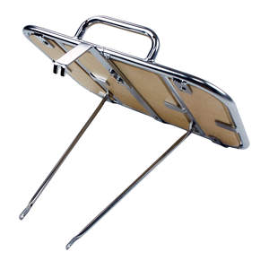 Estante trasero con placa de madera, plateado para accesorios de bicicleta miniu, más espacio de almacenamiento - Product Image 5