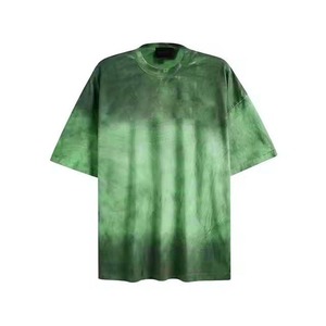 เสื้อยืดผ้าซักกรดสำหรับผู้ชายเสื้อแนวสตรีทแวร์ผ้าคอตตอน100% เสื้อโอเวอร์ไซส์สไตล์วินเทจ300 GSM - Product Image 6