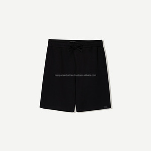 Pantalones cortos de mezclilla con bordado de doble rodilla para hombre - Product Image 3