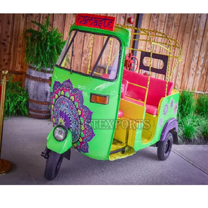 Espléndida novia novio entrada Auto Rickshaw boda Auto Rickshaw Prop para novia entrada gran novia y novio ENTRADA EN Auto Rickshaw - Product Image 1