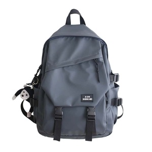 Cute Fruit Snail Gray PU Waterproof Backpack 12 Inches 20-39L Multiple Pockets Zipper Closure Unisex Travel - Product Image 1