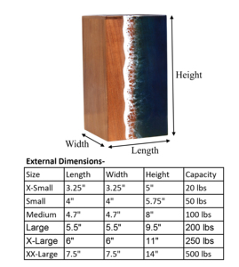 Urne de crémation en bois en forme de rectangle de conception moderne pour la décoration funéraire commémorative - Product Image 6