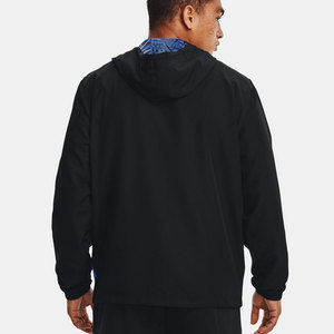 Bloc de couleur hommes hiver sweats à capuche logo personnalisé sweat 2022 veste tempête Sport style coupe-vent - Product Image 3