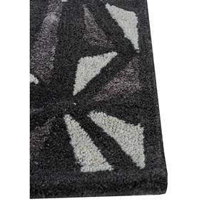 Acar <b>Hand</b> <b>Tufted</b> Wool & Viscose <b>Rug</b> in Grey & Black Geometric Pattern for Home Living Room Hallway Rectangle Teen Tra-14656 - Product Image 4