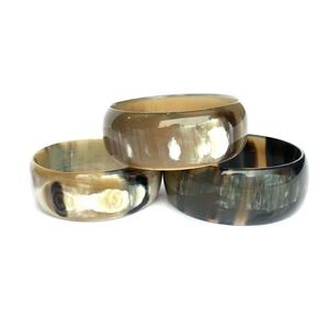 Brazaletes de cuerno de buey de búfalo hechos a mano artesanalmente, formas y tamaños personalizados, diseño de cuerno Natural, joyería de Color, los mejores brazaletes - Product Image 1