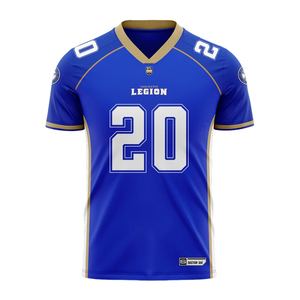 Vente en gros de maillots de football américain d'usine Conception personnalisée Oem Odm pour un confort durable et une fonction athlétique - Product Image 5