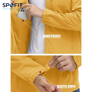 Chaqueta de lona transpirable ligera personalizable unisex con su logotipo, resistente al viento e impermeable - Product Image 5