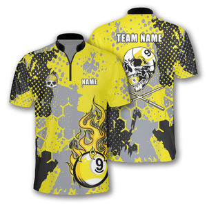 Maillot de billard personnalisé avec fermeture éclair pour les équipes et les clubs - Product Image 5