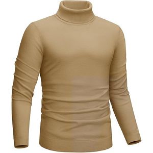 Pull en polyester tricoté à manches longues style homme Pull en polyester à col rond personnalisé - Product Image 1