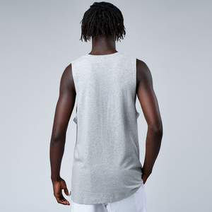 Venta al por mayor 100% algodón hombres gimnasio Fitness Tank Tops impreso transpirable deportes entrenamiento desgaste - Product Image 5