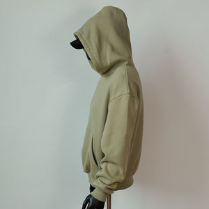 Sudadera con Capucha Oversize de Algodón Grueso con Estampado Descolorido por Descarga, Personalizada con Logotipo OEM 2026, Unisex, para Invierno - Product Image 4