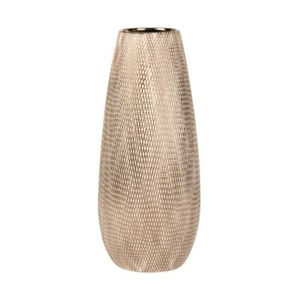 Vase à fleurs en métal élégant avec une brillance polie pour des présentations florales modernes et des accents de style élégant pour la maison - Product Image 4