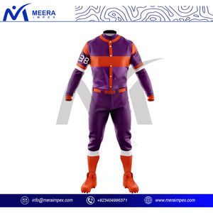 Conjunto de uniforme de béisbol sublimado para hombre de alta calidad con jersey con botones de número de nombre personalizado y pantalones elásticos para equipos deportivos - Product Image 3