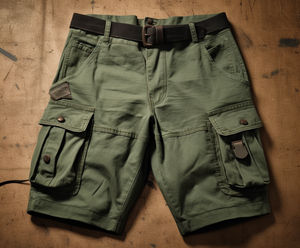 Shorts décontractés d'été pour hommes en toile 100 % coton, motif uni, séchage rapide, anti-plis, avec cordon de serrage et taille élastique, service OEM - Product Image 4