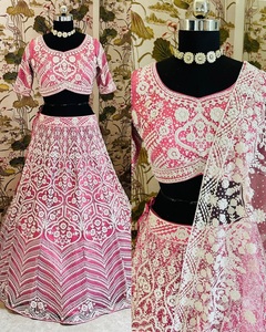 Indian Boutique High on Demand Pink Calidad Premium Elegante Impresionante Lehenga Choli Ropa étnica Ropa de fiesta Ropa de novia Mujer - Product Image 4