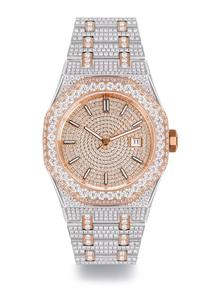 Bijoux de luxe de haute qualité en acier inoxydable sertis de diamants pour hommes, idéal pour un cadeau - Product Image 2