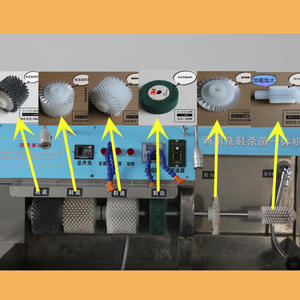 Lavatrice per scarpe commerciale con spazzole per la pulizia delle ruote - Product Image 1