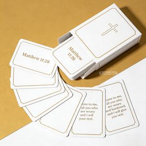 Juego de Cartas de Afirmación de Fe Personalizadas con Cristo, Cartas Impresas Personalizadas con Versículos Bíblicos Inspiradores con la Palabra de Dios - Product Image 3