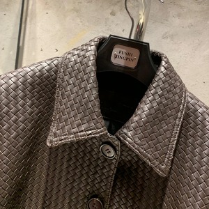 Men Genuine Leather Canvas Jackets Regular Length Autumn Winter - Product Image 2