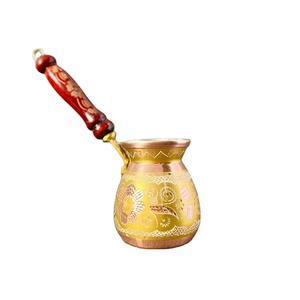 Nouvelle conception de cafetière turque en cuivre massif, vaisselle, tasse à café, décoration de table pour la maison, la cuisine, le restaurant, les fêtes, vente en gros - Product Image 1