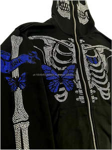 Sudadera con Capucha Unisex Gruesa para Invierno, Logotipo Personalizado, Ropa Deportiva de Felpa de Alta Calidad, Cierre de Cremallera, Diseño Sólido, Talla XL, Logotipo Personalizable - Product Image 3