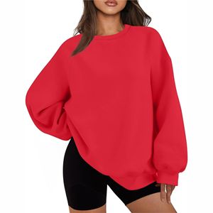 Sudadera lisa de manga larga para mujer Venta al por mayor sudaderas transpirables térmicas de moda cómodas informales únicas para mujer - Product Image 2
