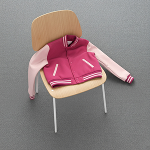 Chaquetas Varsity de Moda Casual Más Vendidas con Bloques de Color y Mangas de Cuero para Mujer, Chaqueta Acolchada de Algodón Grueso y Elegante - Product Image 2