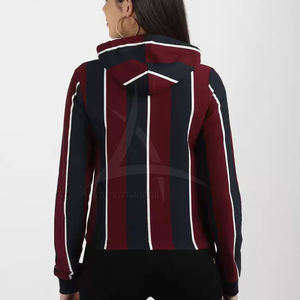 Sudadera con Capucha Casual de Invierno para Mujer, con Cierre y Logotipo Frontal, Colores Personalizados Disponibles, Tejido Transpirable Ecológico, Servicio OEM - Product Image 3