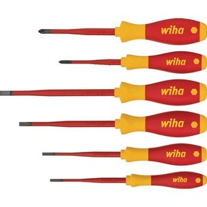 Juego de 6 destornilladores VDE Slim Fix 3201 K6 de ranura y PH de Wiha - Product Image 1