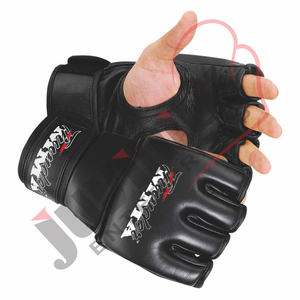 High Quality Lightweight Waterproof Half-Finger PU Leather Battle Gloves MMA Sparring Gloves Custom Logo <b>For</b> Men <b>Women</b> Hand - Product Image 1