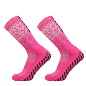 High Quality Custom Compression Logo Cuff Men's Football Soccer <b>Socks</b> Crew Style Slip Resistant Grip Stylish Athletes' Stockings - Product Image 3