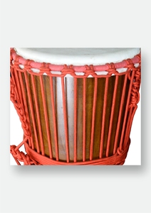 Tambor Djembé Africano Tallado a Mano SOLOBEAT con Parche de Piel de Oveja - Product Image 2