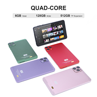 C Idea 7 pollici Android 14 Quad Core Tablet 6GB + 128GB SIM-Free 5G/wi-fi rosso per uso educativo e di intrattenimento degli studenti MTK