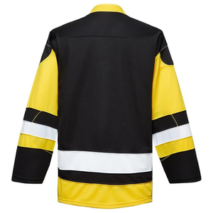 Maillot de hockey sur glace personnalisé, impression par sublimation, respirant, antibactérien, séchage rapide, 100% polyester, logo personnalisé, maille unisexe - Product Image 3