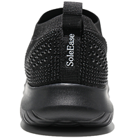 Chaussures décontractées pour femmes en gros, baskets à glissière avec strass, chaussures de marche respirantes, légères, imperméables, antidérapantes, pour toutes les saisons