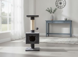 เสาข่วนแมวคุณภาพสูง Amistar Grey Cat Comfort สำหรับแมวทุกสายพันธุ์และทุกขนาด - Product Image 4