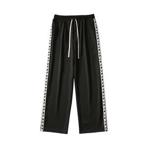 กางเกงวอร์มขายดี ทรงหลวม ใส่ได้ทั้งชายและหญิง ขากว้าง ผ้าล้างสี สไตล์จ็อกเกอร์ ใส่สบาย ระบายอากาศ เหมาะสำหรับออกกำลังกาย - Product Image 2