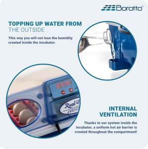 Incubateur d'oeufs professionnel automatique Real 49-Pour les oeufs-Incubateur d'oeufs 49 de grande taille d'occasion fabriqué en Italie - Product Image 5